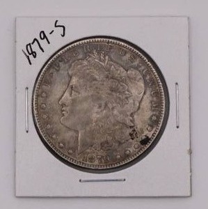 lot 2 image: 1879-S San Francisco Mint Silver Morgan Dollar