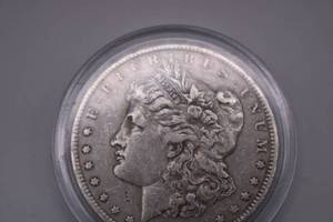 lot 9 image: 1884-O 90% Silver Morgan One Dollar Coin