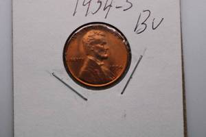 lot 46 image: 1954-S Lincoln Wheat Penny 1C Coin