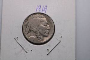 lot 58 image: 1919 Buffalo Nickel 5C