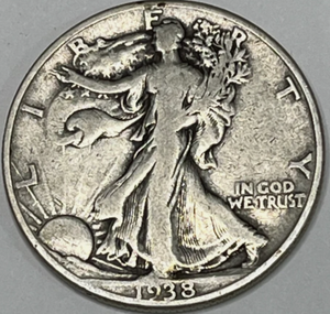 lot 63 image: 1938-D Walking Liberty Half Dollar 50c