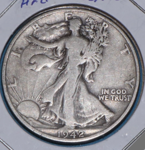lot 14 image: 1942-S Walking Liberty 90% Silver Half Dollar Coin