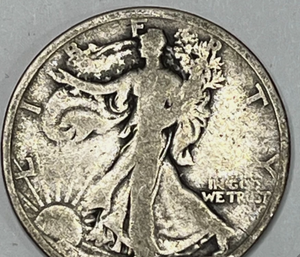 lot 65 image: 1917-S REVERSE WALKING LIBERTY HALF DOLLAR