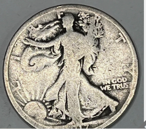 lot 67 image: 1917- WALKING LIBERTY HALF DOLLAR
