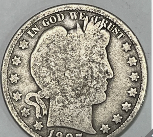 lot 72 image: 1907 O Barber Half Dollar 90% Silver coin1907 O Barber Half Dollar 90% Silver coin