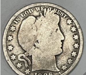 lot 76 image: 1906-D US BARBER HALF DOLLAR