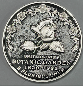 lot 81 image: 1997- Botanic Garden Commemorative Silver Dollar $1