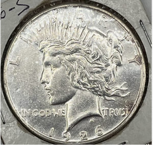 lot 138 image: 1926-S Peace Silver Dollar 90% US Coin