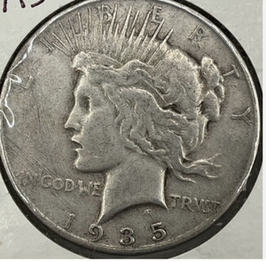 lot 142 image: 1935-S PEACE SILVER DOLLAR1935-S PEACE SILVER DOLLAR
