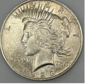 lot 144 image: 1923 P Peace Silver Dollar in Excellent Conditio