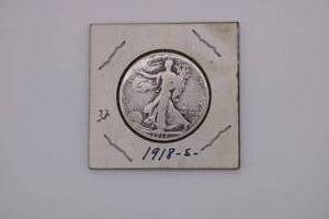lot 174 image: 1918 San Francisco Mint Walking Liberty Half Dollar