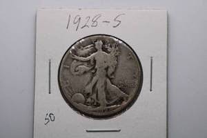 lot 187 image: 1928-S Walking Liberty Half Dollar 50c