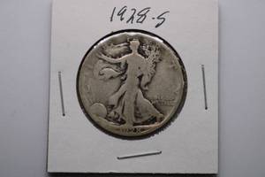 lot 188 image: 1928-S Walking Liberty Half Dollar 50c