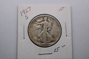 lot 189 image: 1927-S Walking Liberty Half Dollar 50c