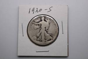 lot 194 image: 1920-S Walking Liberty Half Dollar