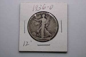lot 196 image: 936-D Walking Liberty SILVER Half Dollar