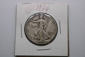 lot 201 image: 1934 Liberty Walking Silver Half Dollar