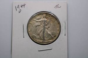 lot 202 image: 1944-D Walking Liberty Half Dollar