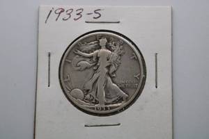 lot 210 image: 1933-S Walking Liberty Half Dollar 50c Silver