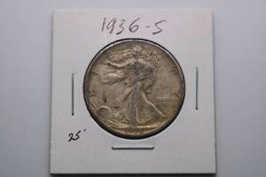 lot 223 image: 1936-S Liberty Walking Half Dollar