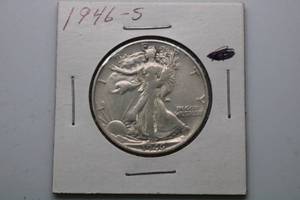 lot 234 image: 1946 S Walking Liberty Silver Half-Dollar