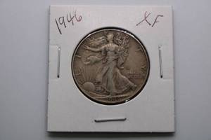 lot 236 image: 1946 Walking Liberty Silver Half-Dollar