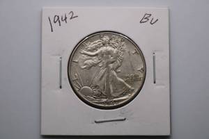 lot 241 image: 1942-P Walking Liberty Silver Half Dollar