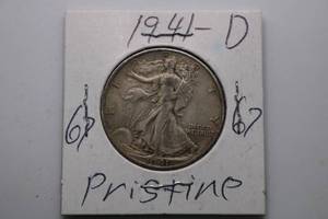 lot 243 image: 1941 D Walking Liberty Half Dollar