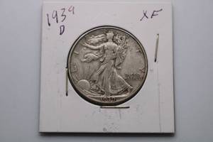 lot 247 image: 1939-D Walking Liberty Half Dollar