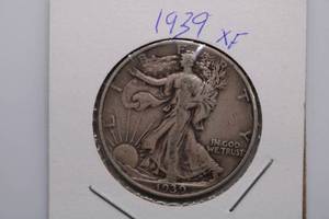 lot 249 image: 1939 Walking Liberty Half Dollar 50c Silver