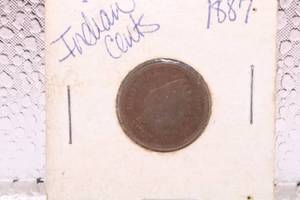lot 253 image: 1887 INDIAN HEAD CENT
