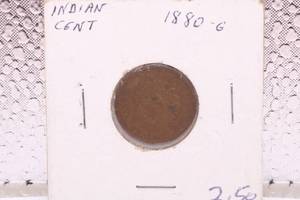 lot 254 image: 1880 Indian Head Penny Small Cent