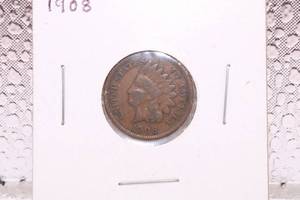 lot 255 image: 1908 Indian Head Penny Small Cent
