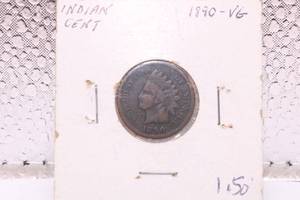 lot 258 image: 1890 Indian Head Penny