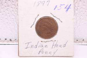 lot 259 image: 1897 Indian Head Penny