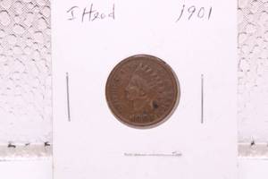 lot 262 image: 1901 Indian Head Penny