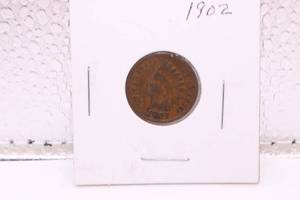 lot 263 image: 1902 Indian Head Cent Penny