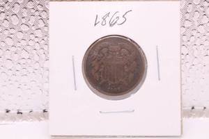 lot 271 image: 1865 Two Cent Piece