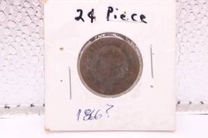 lot 272 image: 1866 () 2 Cent Coin