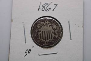 lot 277 image: 1867 Shield Nickel