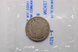 lot 283 image: 1908 P Liberty Head V Nickel