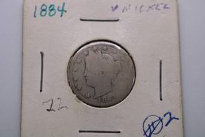 lot 286 image: 1884 P Liberty Head V Nickel