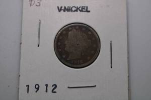 lot 289 image: 1912  V Nickel Barber