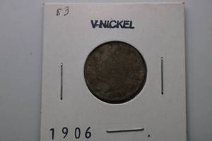 lot 290 image: 1906 - V Nickel Barber