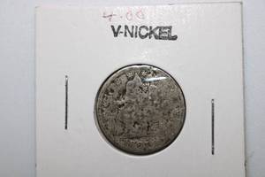 lot 291 image: 1887 V Nickel Barber