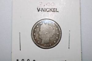 lot 292 image: 1908 V Nickel Barber