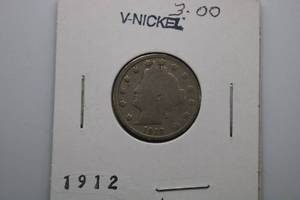lot 293 image: 1912 P - V Nickel - Liberty Head