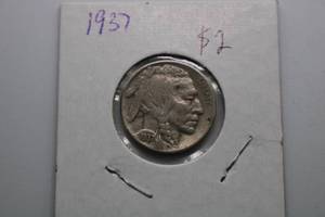 lot 300 image: 1937 Buffalo Nickel