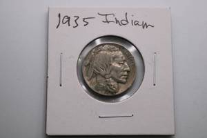 lot 301 image: 1935 P INDIAN HEAD BUFFALO NICKEL
