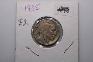lot 306 image: 1935 P INDIAN HEAD BUFFALO NICKEL